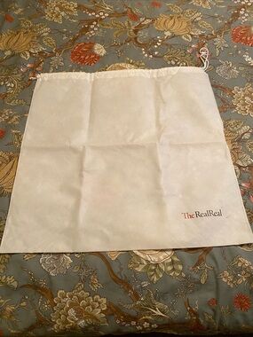The RealReal White Drawstring Dust Bag - Home Accents (24x24 inches)